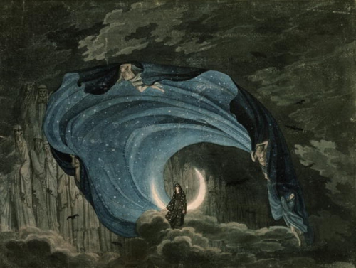 Simon Quaglio — Queen of the Night, from Mozart’s Magic Flute, 1818_n.jpg