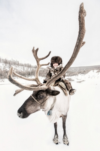 alexander khimushin-Evenki Reindeer Herder Boy. Timpton river bank, Yakutia Amur Oblast border, Siberia.jpg