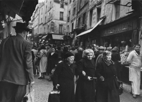 Martin J Dain — The Rue Mouffetard – Post WWII, just after Liberation.jpeg
