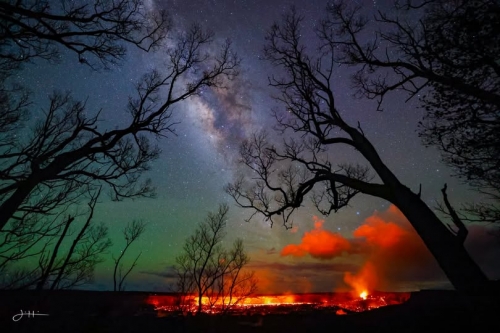 Justin Hirako Kilauea Volcano in Hawaii Volcanoes National Park. Big Island, Hawaii 2026.jpg