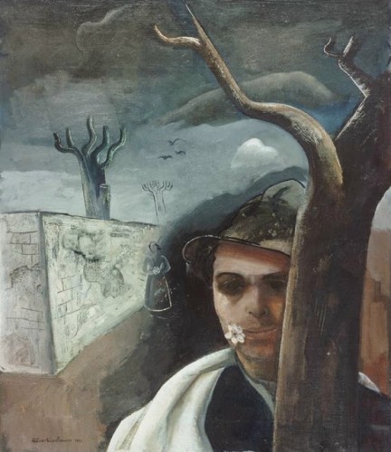 Felix Nussbaum - Self portrait with appel blossoom 1939.jpg