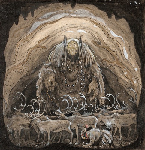 John Bauer - Nilas offer, Julbocken.jpg