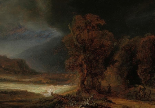Rembrandt van Rijn (1606-1669) Landscape with the Parable of the Good Samaritan 1638.jpg