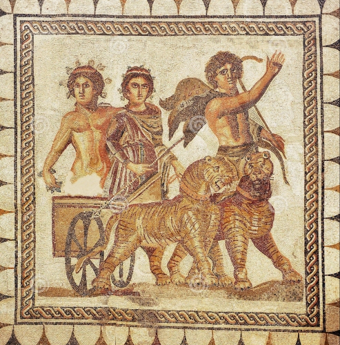 Triomphe de Bacchus - Mosaïque romaine - Musée archéologique de Séville.jpg
