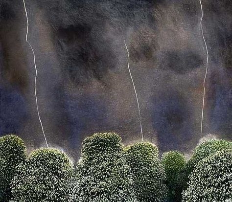 David Inshaw  Lightning and chestnut tree.jpg
