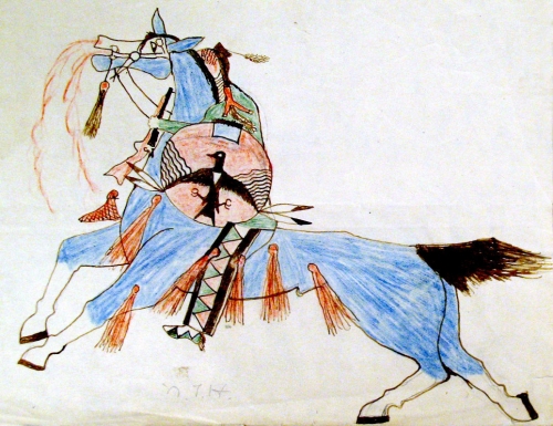 Joseph No Two Horns - son nom Lakota était He Nupa Wanica 2.jpg