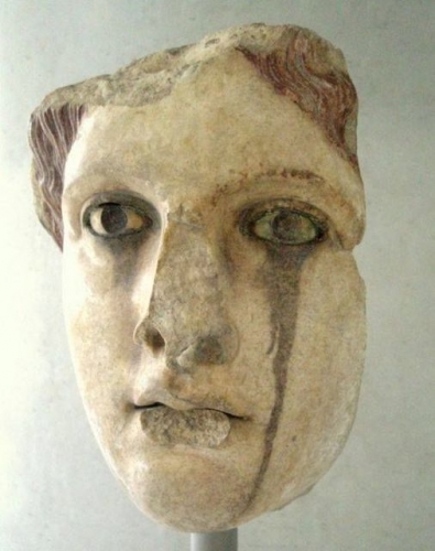 Grèce - Tête en marbre d'une déesse, peut-être Aphrodite vers la 5ème-4ème C.jpg