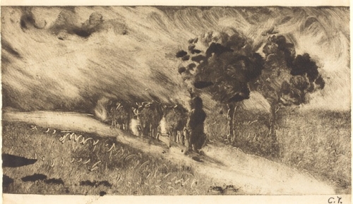 Pissaro Vacherie le soir 1890.jpg