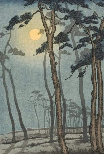 Yoshijirō Urushibara Les pins 1928.jpg