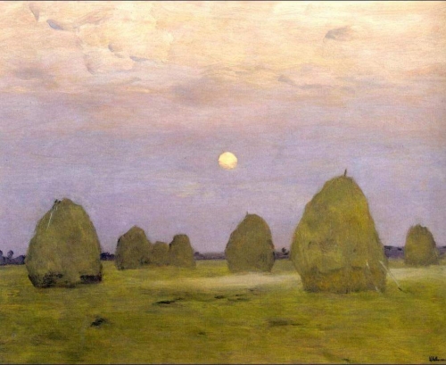 Isaac Levitan Twilight. Stacks, 1899.jpg